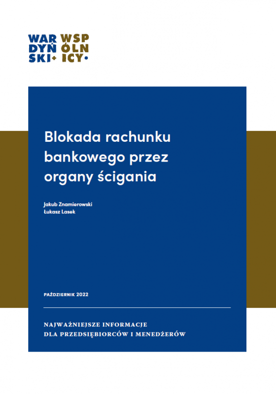 Blokada rachunku bankowego przez organy ścigania