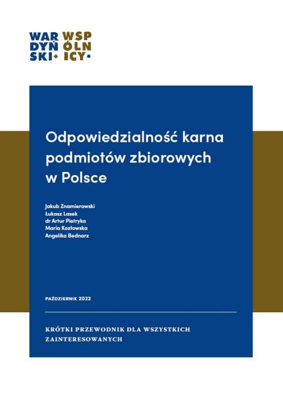 Odpowiedzialność karna podmiotów zbiorowych w Polsce