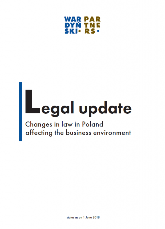 Legal update. Changes in law in Poland affecting the business environment